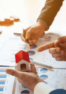 Real estate investment and property management consulting concept